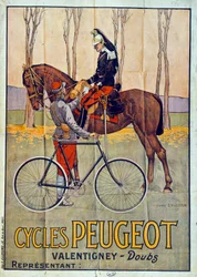 Pubblicità per i cicli Peugeot