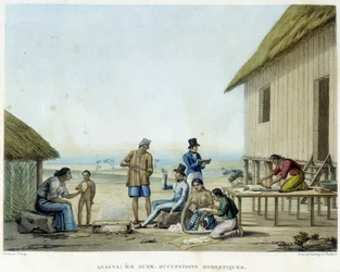 Agagna: Isola di Guam, occupazioni domestiche
