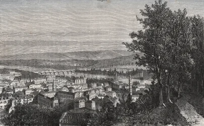 Agen - Lot-et-Garonne - incisione in 