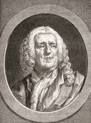 Alexis Piron, 1689-1773. Epigrammista e drammaturgo francese. Da Les Heures Libres pubblicato nel 1908