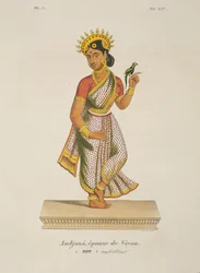 Andjana, moglie di Vayu inciso da C. de Motte (1785-1836)