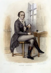 Andre Chenier (1762-1794), poeta francese, alla Concierge - in "Le Plutarque francais", Ed. Mennechet