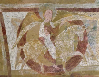 Angelo a Cavallo, dal soffitto della cripta