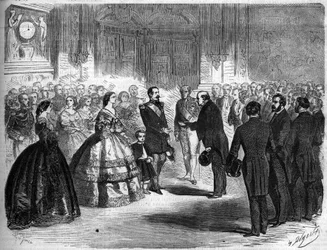 Annessione della Savoia alla Francia, Parigi, 22 marzo 1860: ricevimento di Amedee Greyfie de Bellecombe (1811-1879) e della deputazione della Savoia dall