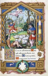 Annunciazione ai pastori, da un Libro d