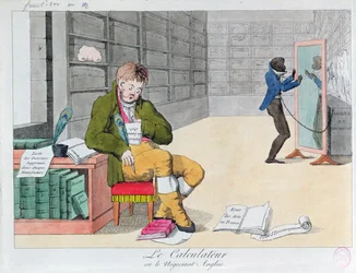 Cartone animato anti-inglese, c.1803