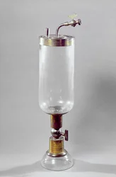 Apparecchio per lo studio dei gas, progettato da Antoine Laurent de Lavoisier (1743-94)