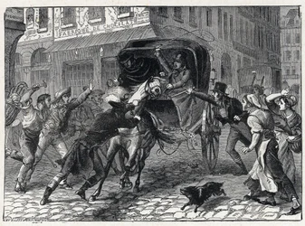 Arresto di Georges Cadoudal (1771-1804), un capo chouan durante le Guerre di Vandea, 9 marzo