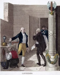 Arresto di Lavoisier nel suo laboratorio