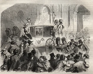 Arresto di Louis Alibaud dopo il suo tentativo di assassinio su Luigi Filippo I (1773-1850), Re dei Francesi, 25 giugno