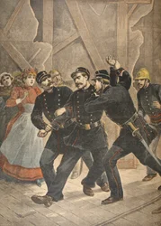 Arresto di un sergente di città, illustrazione da Le Petit Journal: Supplement illustre, 1898
