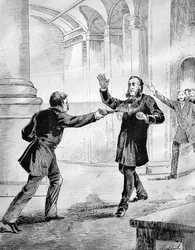 Tentato assassinio di Jules Ferry (1832-1893), un presidente del Consiglio francese