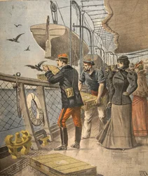In mare, illustrazione da Le Petit Journal: Supplement illustre, 10 aprile 1898