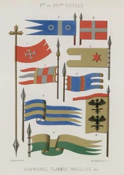 Bandiere, stendardi, bandiere dal X al XIV secolo