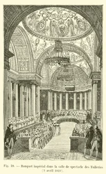 Banchetto imperiale nella sala degli spettacoli delle Tuileries, 2 aprile 1810