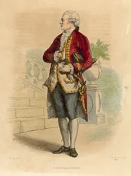 Beaumarchais (incisione colorata)