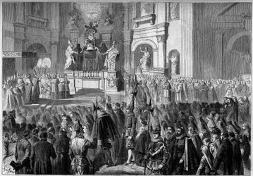 Benedizione di Papa Pio IX (1792-1878) dell