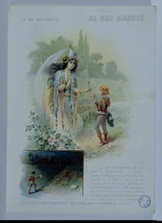 Berliquette la fata, pubblicità per Le Bon Marche, c.1900