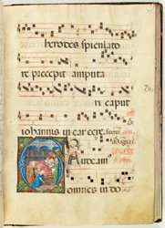 Nascita della Vergine, Graduale, f.76