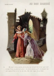 La moglie di Barbablù dice a sua sorella Anne di salire sulla torre del castello e cercare i suoi fratelli
