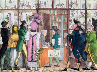 Venditore di libri e stampe, inizio XIX secolo