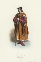 Costume borghese, regno di Luigi XII di Francia