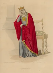 Brunehauld (incisione colorata)