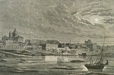 Buenos Aires negli anni 1860 (incisione)