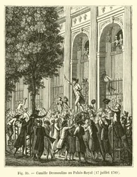 Camille Desmoulins al Palais-Royal, 17 luglio 1789