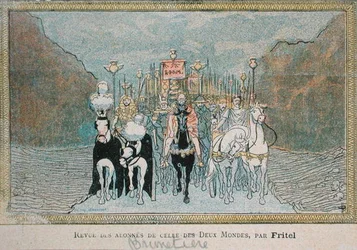 Caricatura del critico letterario francese, Ferdinand Brunetiere (1849-1906), c.1900