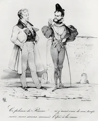 Caricatura dei drammi romantici al tempo di Hernani di Victor Hugo (1829)
