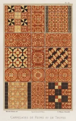 Piastrelle di Reims e Troyes