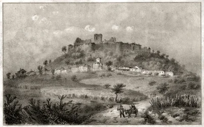 Castello di Preny (incisione, ca. 1860)
