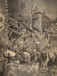 Catastrofe a Biot, illustrazione da Le Petit Journal: Supplement illustre, 1898