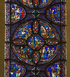 Cattedrale di Chartres, vetrata: vita di Sant