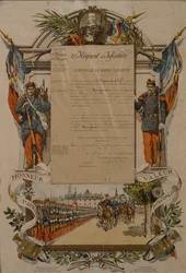 Certificato di buona condotta, 37° Reggimento di Fanteria, 1896