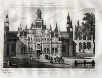 Certosa di Pavia - Incisione da 