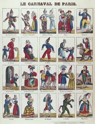 Personaggi del Carnevale di Parigi, c.1840