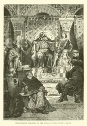 Carlo Magno presiede alla Scuola del Palazzo