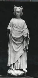Carlo VI, re di Francia, dal Palazzo di Giustizia di Poitiers, originale fine XIV secolo (calco in gesso)
