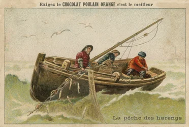 Carta commerciale Chocolat Poulain Orange