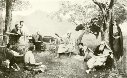 Cicerone a Tusculum (incisione)