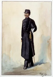 Sergente di città in uniforme della Seconda Repubblica