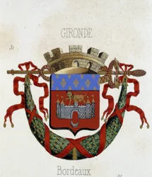 Stemma della città di Bordeaux - in "Armorial National de France" di H. Traversier, Parigi