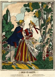 Colas e Colette. Immagine di Epinal