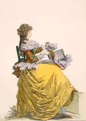 Colinette, tavola n.315 da Galeries des Modes et Costumes Francais, c.1778-87