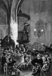 Comune di Parigi: sessione del Club delle Donne nella chiesa di Saint Germain l