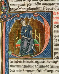 Calcolare il calendario liturgico, da Le Miroir de la Nature di Vincent de Beauvais