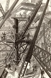 Costruzione della Torre Eiffel, Parigi