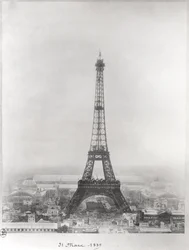 Costruzione della Torre Eiffel, Parigi, 31 marzo 1889